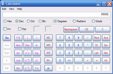 Calculator Decimal