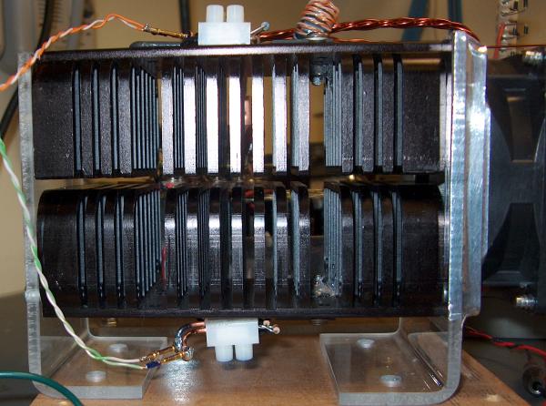 Side View of Heat Sink Assembly