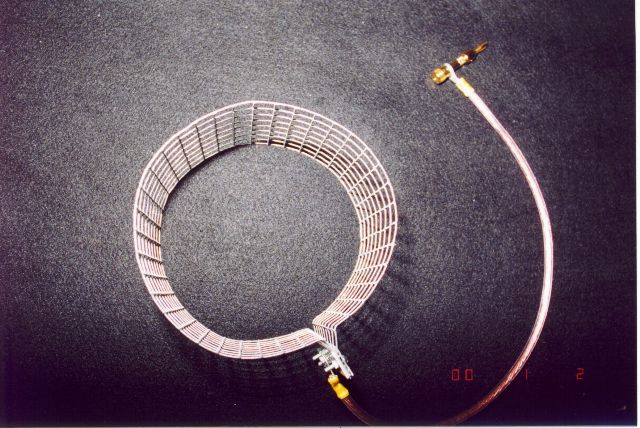 Mesh Electrode assembled with lead