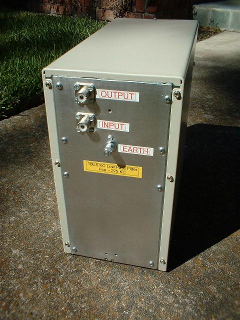 166.5 KC Low-Pass Filter for WC2XSR/13