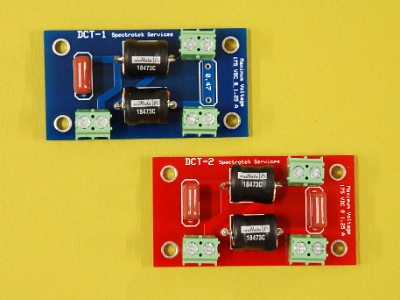 DCT-1 and DCT-2  The DCT inserts or removes AC or DC power on the same coaxial cable that carries the RF from the amplifier to the plasma tube. This eliminates the need to run a seperate power cable to the fan that cools the LC31 coupler at the plasma tube.