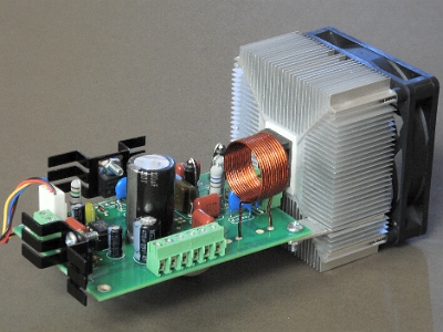 PA2 v2.0  The PA2 amplifier accepts a square wave modulated 3.1 MHz signal and provides up to 500 watts peak power to a plasma tube.