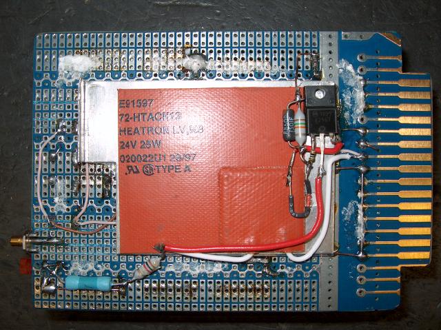 Transistorized Heater on VCTCXO board